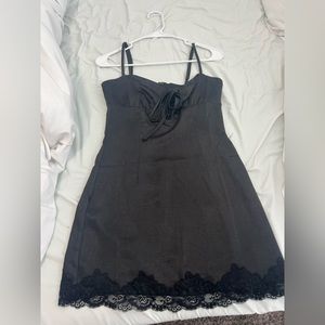 White Fox Bold Decisions Mini Dress Black